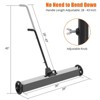 Garvee Rolling Magnetic Sweeper, Magnetic Sweeper with Wheels and Adjustable Handle, Pick Up Nails with Quick Release Latch, 55-LBS Capacity - 4 of 4