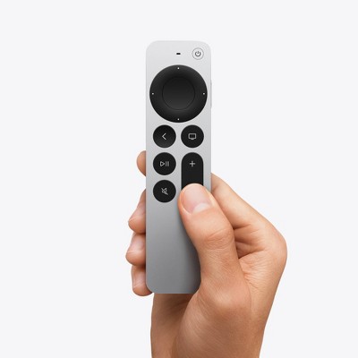 Silver Bluetooth Siri Remote with Touchpad and Voice Control