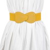 INSPIRE CHIC Women's Interlock 8-shaped Buckle Elastic Faux Leather Stretch Waist Belt 2 Pcs - 2 of 4