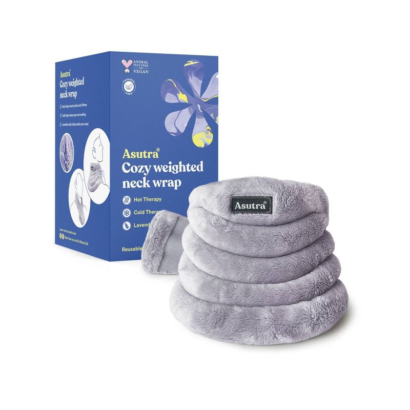 Asutra Cozy Weighted Neck Warmer Aromatherapy Wrap, 3 of 7