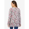 Woman Within Perfect Printed Long-Sleeve V-Neck Tee - 3 of 4