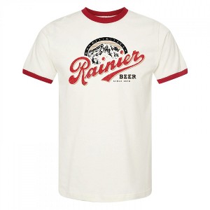 Mens Rainier Beer Mountain Fresh Ringer T-Shirt - 1 of 2
