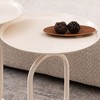 NicBex Lantern-Shaped Metal End Tables Living Room, Retro Tray Side Table with Weighted Base, Small Side Table, Round End Table, Small Coffee Table - 2 of 4