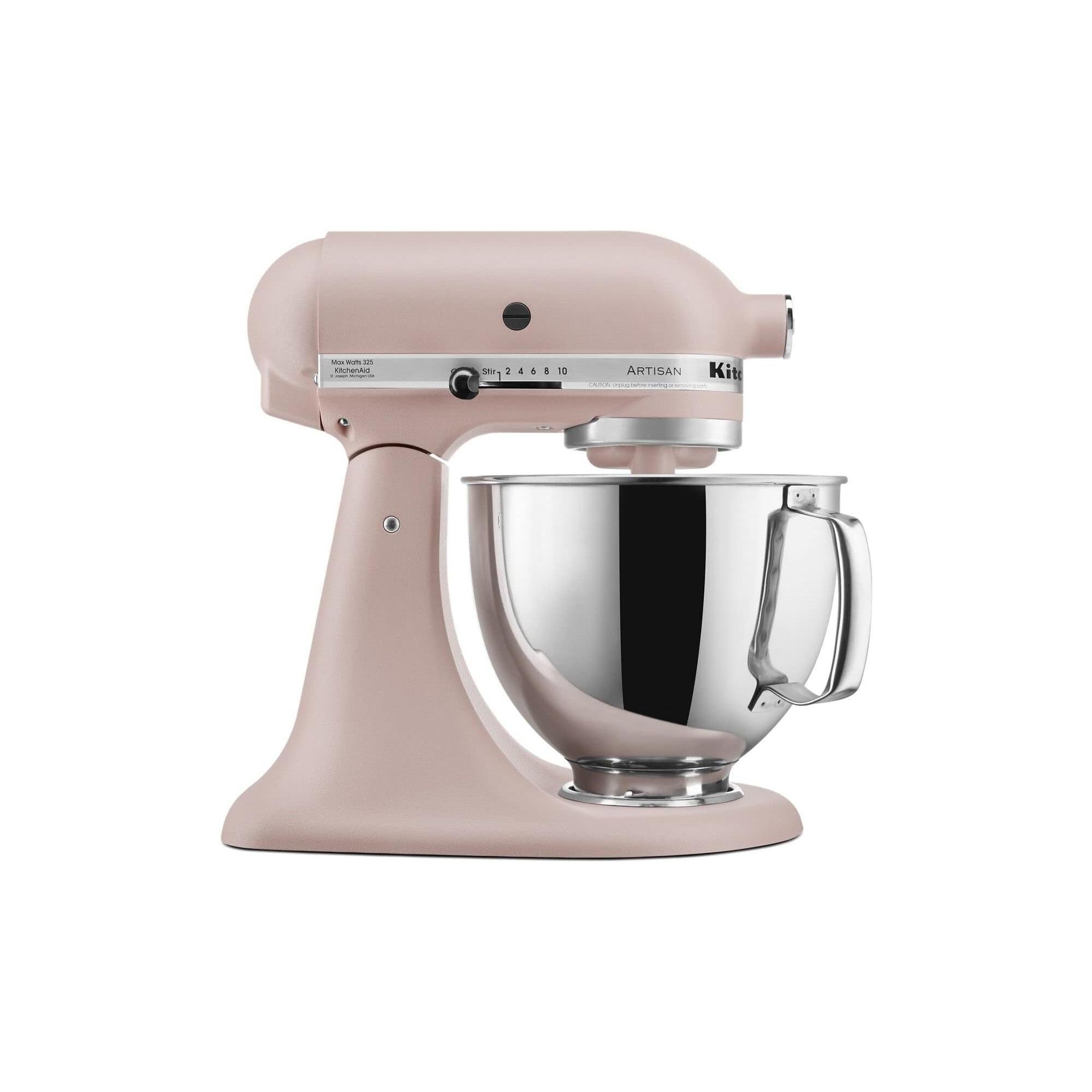 KitchenAid Artisan Series 5-Quart Tilt-Head Stand Mixer, Feather Pink - KSM150PSFT