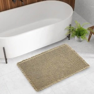 Deconovo Waffle Grid Bathroom Floor Mat Non Slip Absorbent Rug - 1 of 4