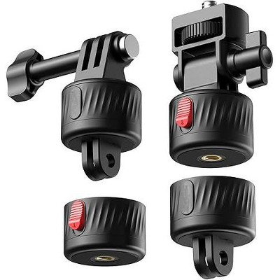 Boersma Magnetic Action Camera Mount Kit, Compatible with GoPro Hero 13 12 11 Max DJI Osmo Action Insta360, ABS Magnetic Quick Release Mount