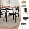 Jojoka 3-Piece Dining Table Set for 2 with Storage Rack – Space-Saving Kitchen Table and 2 Chairs for Small Apartment, Breakfast Nook, Dining Room - 4 of 4