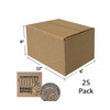 UOFFICE 25 - Corrugated Boxes 12" x 8" x 8" - Cardboard Shipping Boxes - 2 of 4