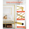 VEVOR Queen Size Canopy Bed Frame, Metal Canopy Bed with Minimalist Headboard & Four Posters Design, Heavy Duty Steel Slats Support, Gold - 4 of 4