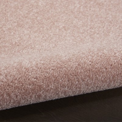 Pink Synthetic Reversible Runner Rug 2'2" x 7'6"