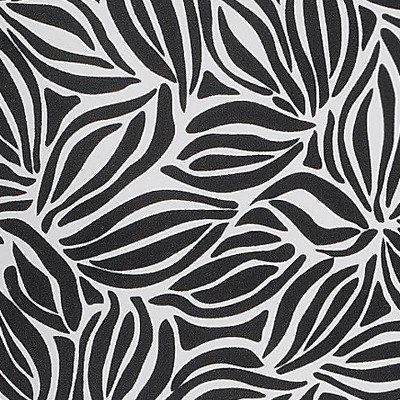 black/white abstract floral