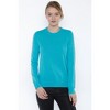 JENNIE LIU Women's 100% Pure Cashmere Long Sleeve Crew Neck Pullover Sweater - 2 of 3