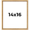 PosterPalooza | Classic Modern Gold Picture Frame - UV Acrylic, Foam Board Backing, Hanging Hardware - 2 of 4