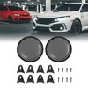 Unique Bargains Mesh Woofer Subwoofer Grill Car Speaker Cover Black 2 Pcs - 2 of 4