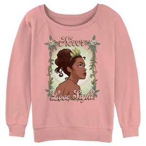 Juniors Womens The Princess and the Frog Tiana Never Lose Sight Sweatshirt - 1 of 3