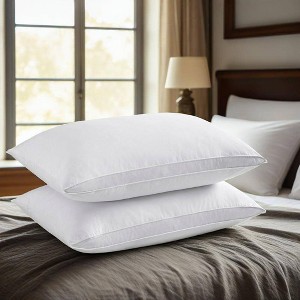 Peace Nest Gusseted Goose Down Feather Pillows Set of 2 - 1 of 4