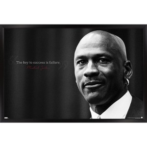 Trends International Michael Jordan - Key To Success Framed Wall Poster Prints - 1 of 4