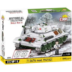 COBI Historical Collection WWII T-34/76 mod 1941/42 2-in-1 (PL/SOV) Tank - 1 of 4
