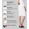 Women's Stretch Denim Skirt - Destructed Mini & Pencil Skirts with Functional Pockets Sk19411-white - 2 of 4