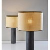 Adesso Primrose Table Lamp Black: Ceramic Base, Beige Shade, No Assembly, UL Listed, 3-Way Rotary Switch - 4 of 4