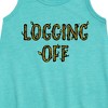 Girls' - Instant Message - Logging Off Graphic Sleeveless Aline Dress - 2 of 4