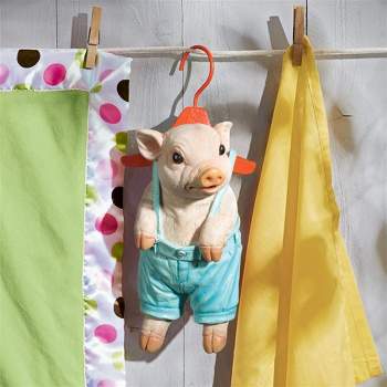 Design Toscano Hanger Hog Hanging Pig Statue
