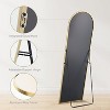 64"x21" Arched Full Length Mirror, Standing or Leaning Full Body Mirror with Aluminum Alloy Thin Frame. - 4 of 4