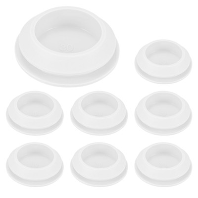 Unique Bargains Silicone Waterproof Durable Shock Absorption Mechanical Fasteners White