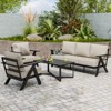 EAGLE PEAK Urban Slate 4 Piece Modern Outdoor Patio Furniture Set, Outdoor Couch, Patio Chairs, and Coffee Table - 2 of 4