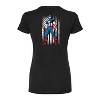 Women's - Marvel - Retro Distressed Flag Juniors Fitted Graphic T-Shirt - image 2 of 2