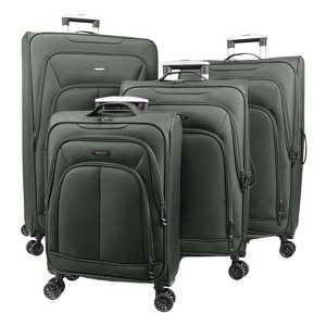 World Traveler Dejuno Angeles 4-Piece Expandable Spinner Luggage Set - 1 of 4