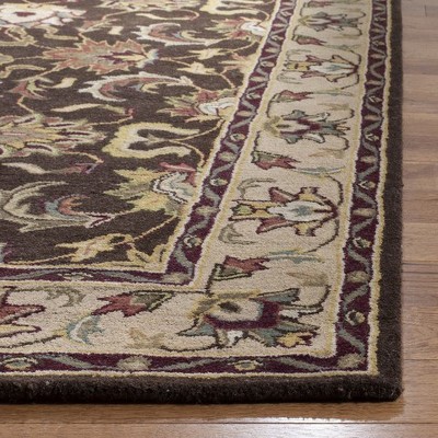 Heritage Brown and Beige Hand-Tufted Wool Area Rug