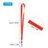 Unique Bargains Width Flat Neck Lanyards with Swivel Hook Clip for Name Tag Badges 5 Pcs - 2 of 4