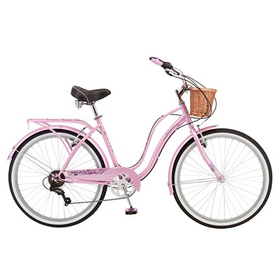 schwinn lulu pink cruiser