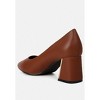 Casey Metallic Detail Block Heel Women Pumps - 3 of 4