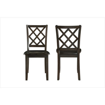 New Classic Furniture, Trellis Dining Chair (2 Per Carton)-Brown