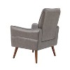 Set of 2 Alzira Vegan Leather Armchair with Tufted Back | KARAT HOME - 4 of 4