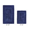 Lux Premium 100% Cotton Tufted Solid Reversible 2 PC Bath Rug Set – Ultra-Soft, Water-Absorbent, Durable, Machine Washable Bathroom Rug - 2 of 4