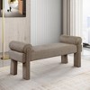 Meridian Furniture,Stefano Polyester Fabric Bench - 2 of 4