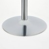 Buylateral Raleigh Retro Bar Height Pub Dining Table White/Chrome: Modern Kitchen Pedestal Table, Laminate Top - 4 of 4