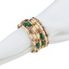Saro Lifestyle Beaded Napkin Ring, Multi (Set of 4) - 2 of 4