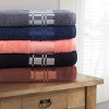 100% Cotton Medium Weight Geometric Border 8 Piece Assorted Bathroom Towel Set by Blue Nile Mills - 3 of 4