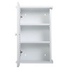 Infurnic Utility Storage Cabinets Modern Hanging Cabinet Effective Space Saver, Durable and Ideal for Bathroom Storage, White, 13.8"*6"*21" - 4 of 4