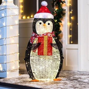Joiedomi 36’’ Penguin Christmas Decoration Outdoor, 120 LED Warm White Yard Light for Christmas Outdoor Yard Garden Decorations, Xmas Event Decoration - 1 of 4