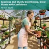 6x8 FT Greenhouse for Outdoors,Polycarbonate Greenhouse with Quick Setup Structure and Roof Vent,Aluminum Greenhouses for Outdoors Heavy Duty - 3 of 4