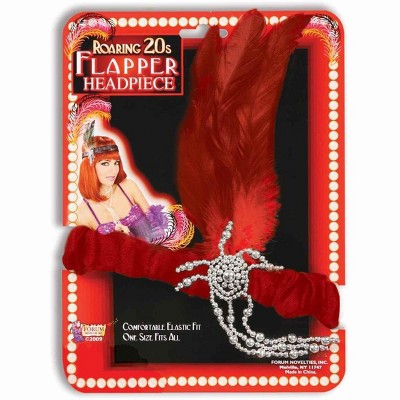 Forum Novelties 20's Charleston Flapper Red Adult Headpiece