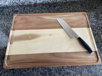 12x15 Nonslip Acacia Wood Cutting Board Natural - Figmint™ : Target