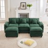 Likepay 105.9 in. Chenille Fabric 5 seat Sectional Sofa with 2 Ottomans - 4 of 4