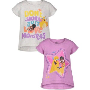 Sesame street Esme and Roy Girls 2 Pack T-Shirts Toddler to Little Kid - 1 of 4