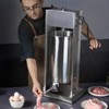VEVOR Manual Sausage Stuffer, 15 L / 30 LBS Vertical Sausage Machine, Dual-Speed Meat Stuffer, Made of Food-Grade 304 Stainless Steel, Silver - 2 of 4